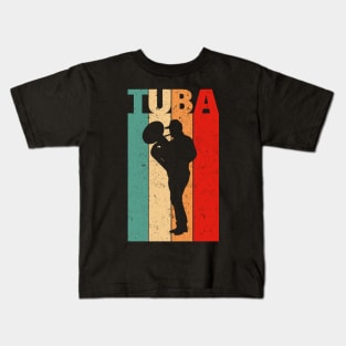 Vintage Tuba Kids T-Shirt